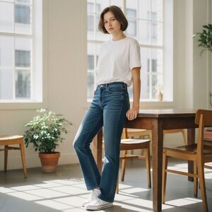 Citizens of Humanity AVA Women Blue Low Rise Straight Leg Jeans Size 29 Denim